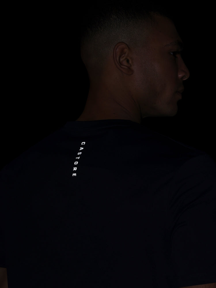 Hombre Apex Engineered Camisa de Manga Corta - Azul Marino