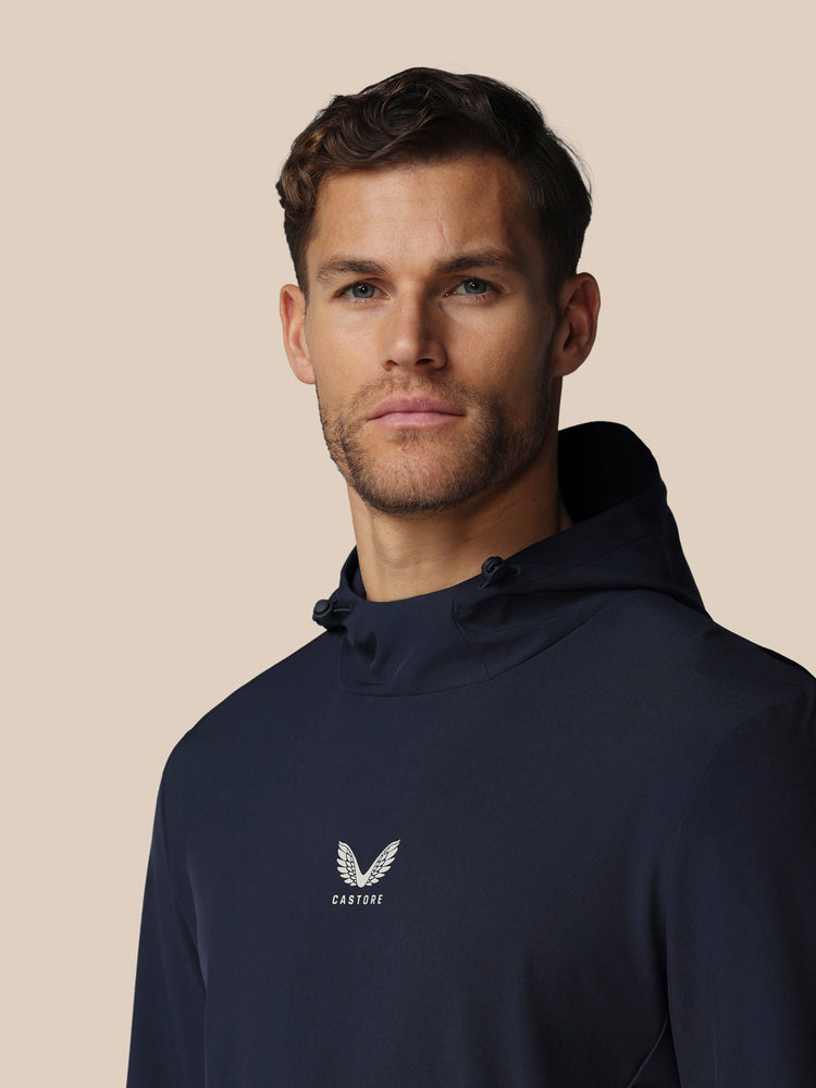 Hombre Golf Performance Sudadera con Capucha - Azul Marino