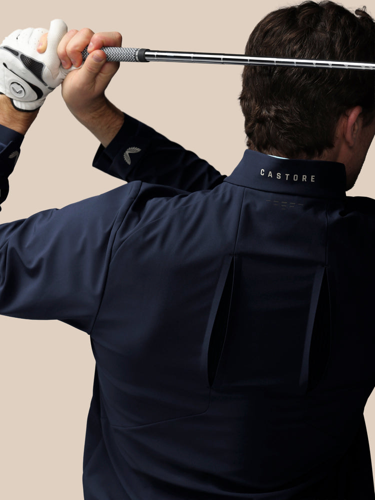 Hombre Golf LVS Chaqueta Tejida - Azul Marino