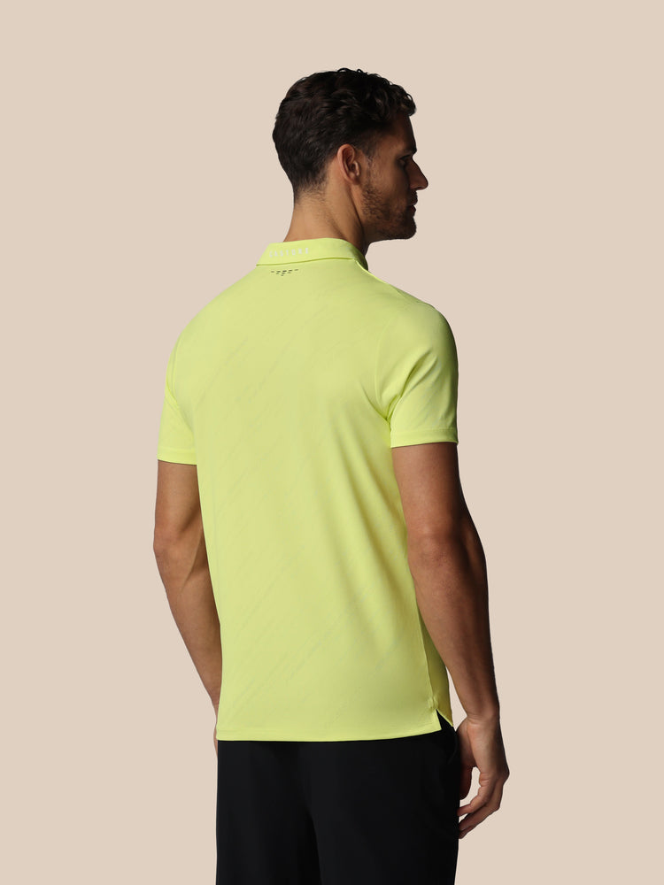 Hombre Golf LVS Engineered Knit Polo de Manga Corta - Lime