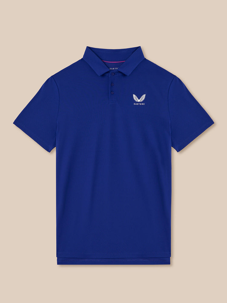 Hombre Golf Essential Polo de Manga Corta - Azul