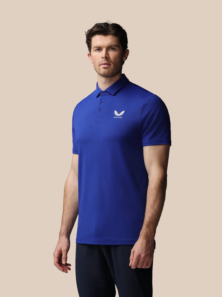 Hombre Golf Essential Polo de Manga Corta - Azul
