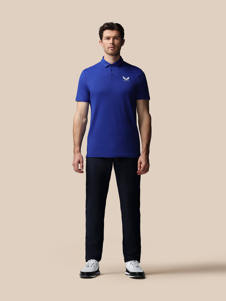 Hombre Golf Essential Polo de Manga Corta - Azul