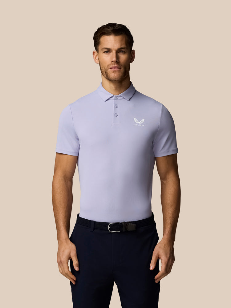 Hombre Golf Essential Polo de Manga Corta - Lavanda