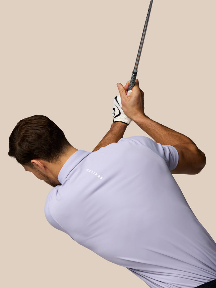 Hombre Golf Essential Polo de Manga Corta - Lavanda