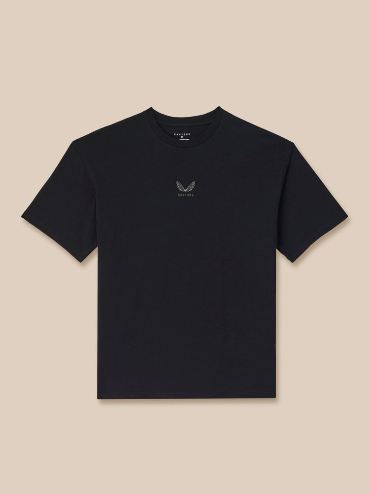 Hombre Adapt Cotton Camisa Holgada de Manga Corta - Negro