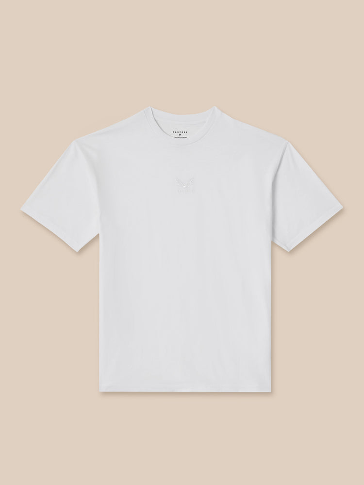 Hombre Adapt Cotton Camisa Holgada de Manga Corta - Blanco