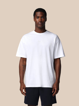 Hombre Adapt Cotton Camisa Holgada de Manga Corta - Blanco