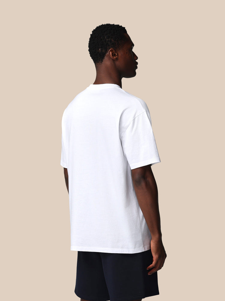 Hombre Adapt Cotton Camisa Holgada de Manga Corta - Blanco