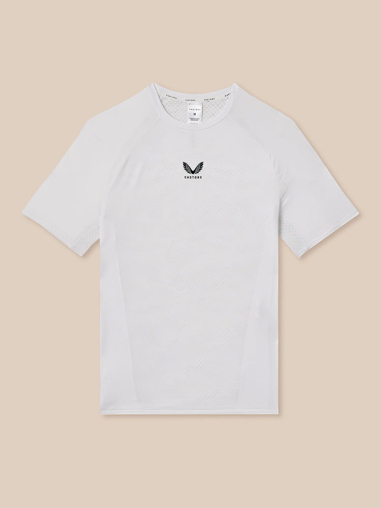Hombre Apex Tennis Camisa de Manga Corta - Blanco