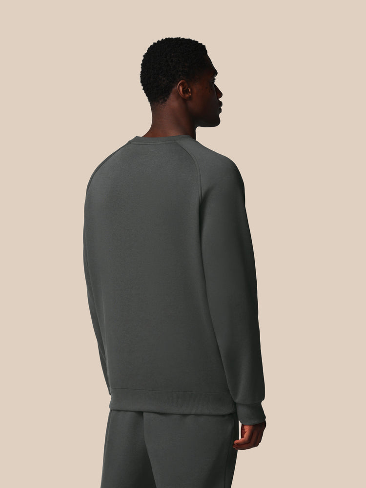 Hombre Adapt Cotton Fleece Sudadera de Manga Larga - Gunmetal