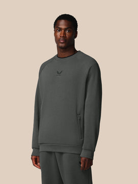 Hombre Adapt Cotton Fleece Sudadera de Manga Larga - Gunmetal