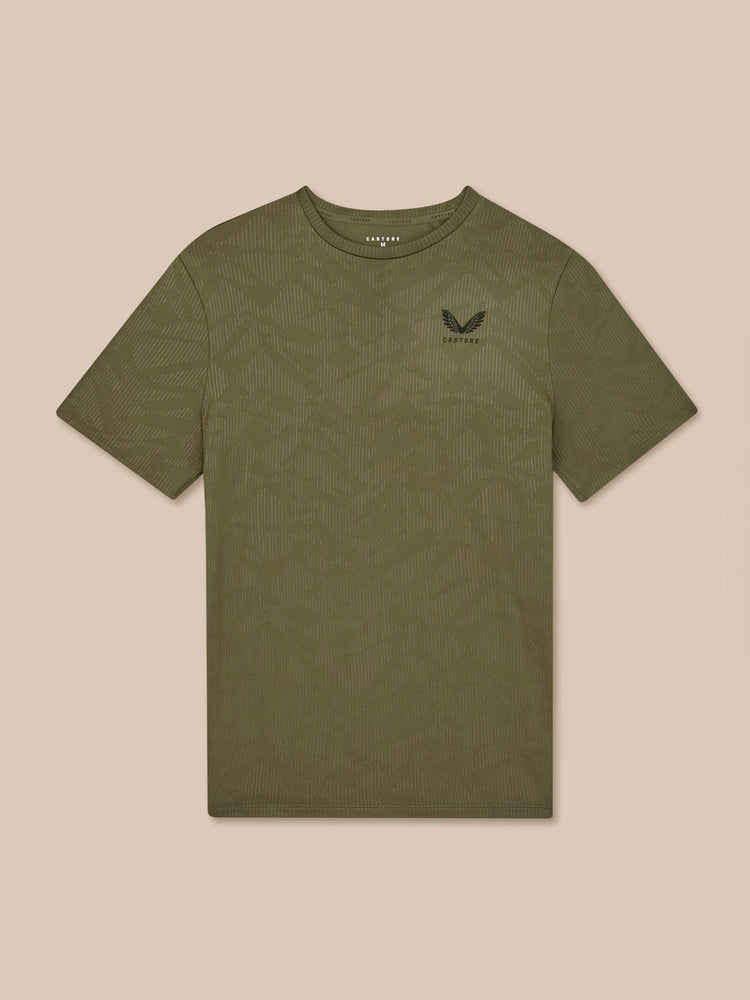 Hombre Adapt Camiseta de Manga Corta con Estampado Integral - Ivy Green