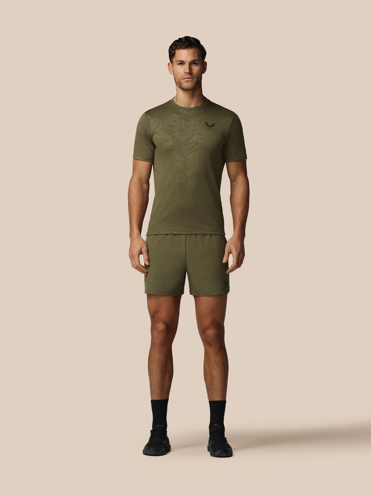 Hombre Adapt Camiseta de Manga Corta con Estampado Integral - Ivy Green