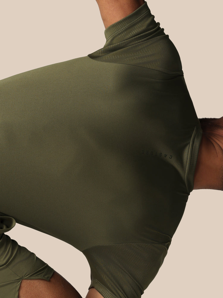 Hombre Adapt Camiseta de Manga Corta con Estampado Integral - Ivy Green