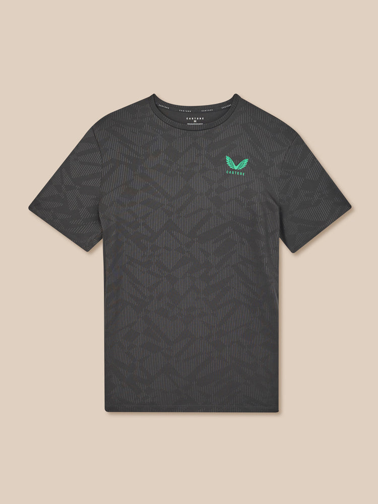 Hombre Adapt Camiseta de Manga Corta con Estampado Integral - Gunmetal