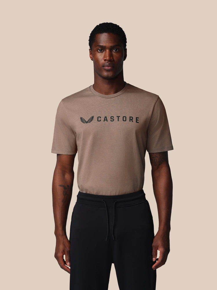 Hombre Adapt Camiseta Gráfica de Manga Corta - Deep Taupe