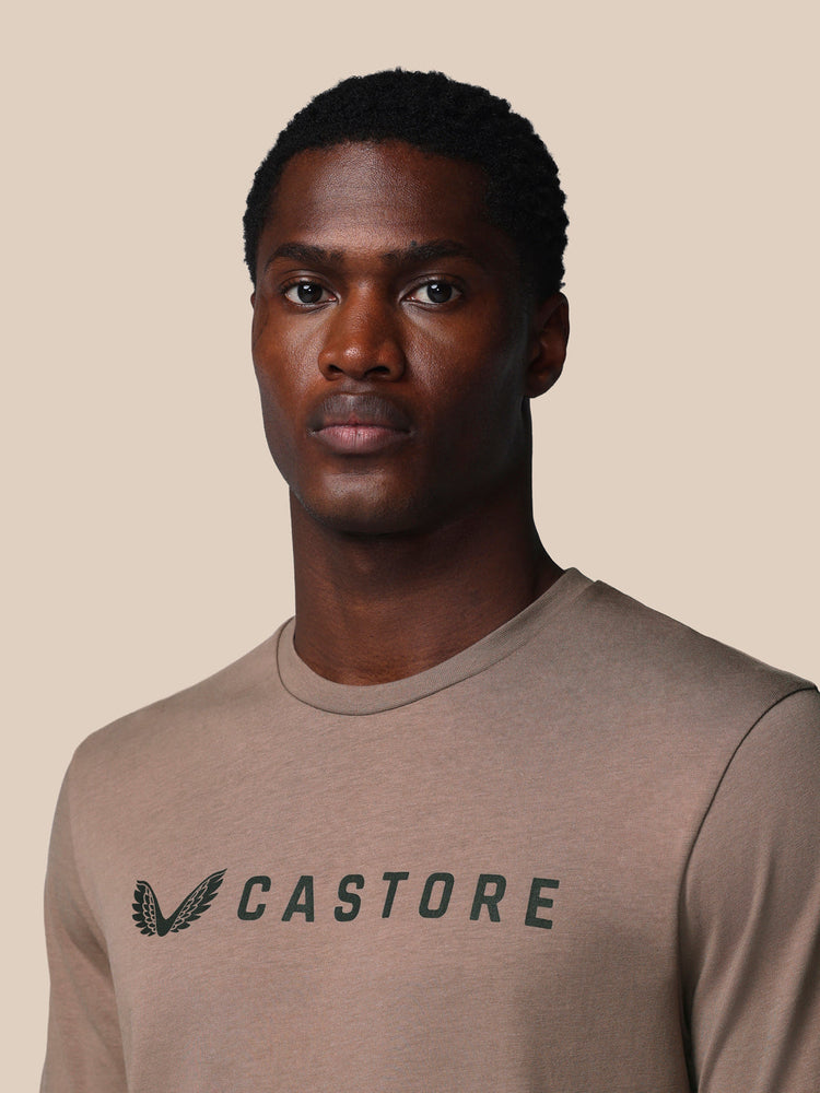 Hombre Adapt Camiseta Gráfica de Manga Corta - Deep Taupe