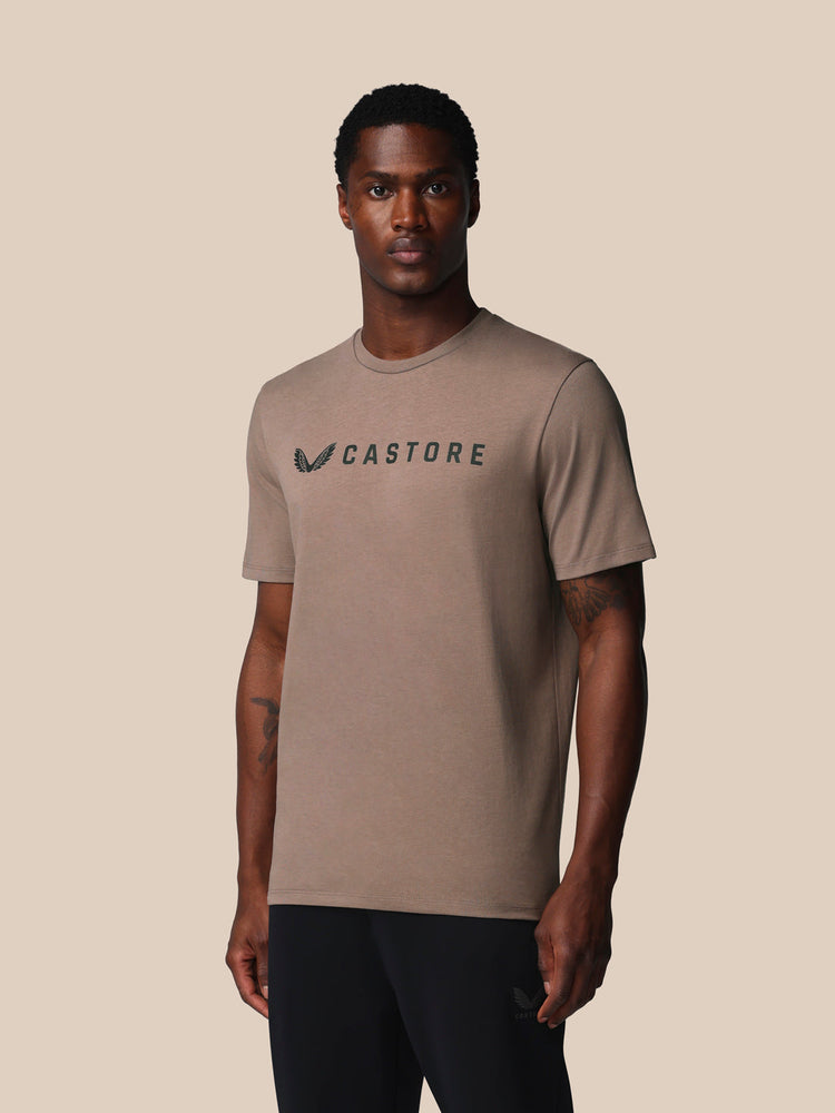 Hombre Adapt Camiseta Gráfica de Manga Corta - Deep Taupe