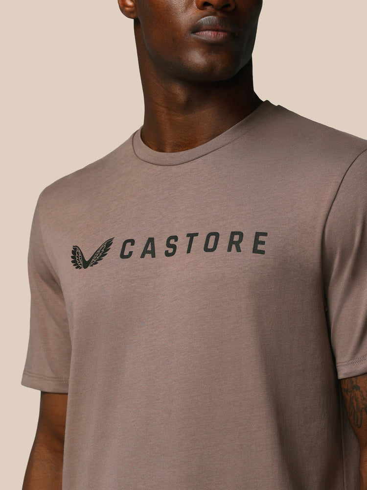 Hombre Adapt Camiseta Gráfica de Manga Corta - Deep Taupe