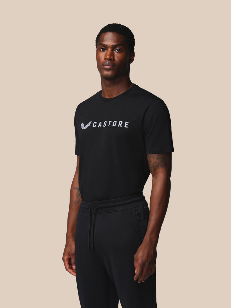 Hombre Adapt Camiseta Gráfica de Manga Corta - Castore Negro