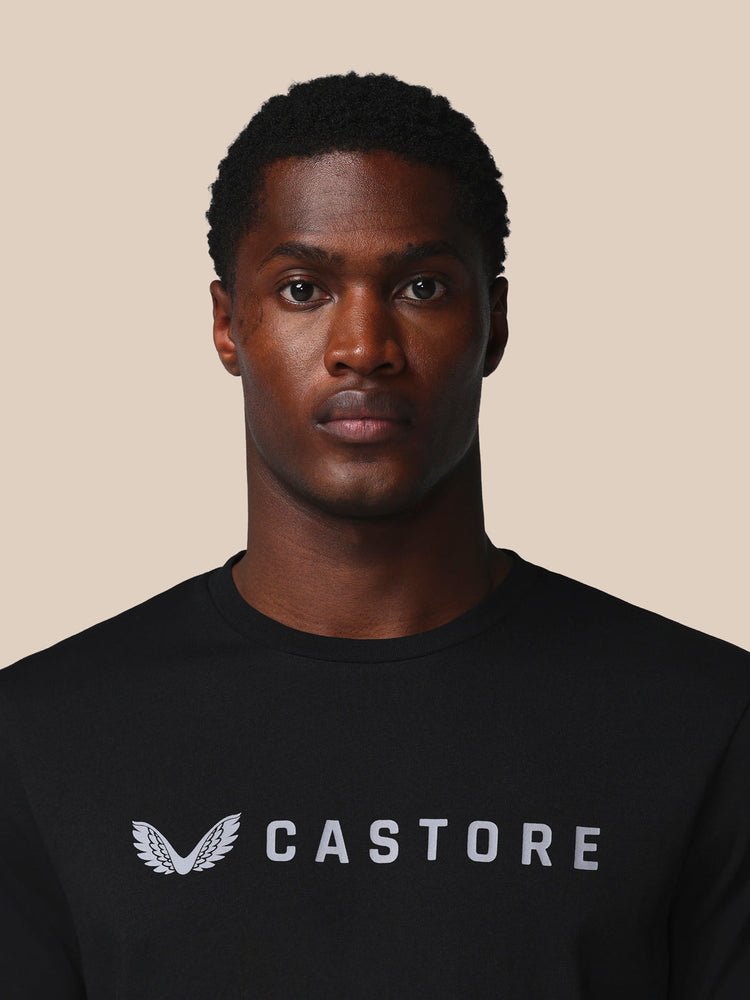 Hombre Adapt Camiseta Gráfica de Manga Corta - Castore Negro