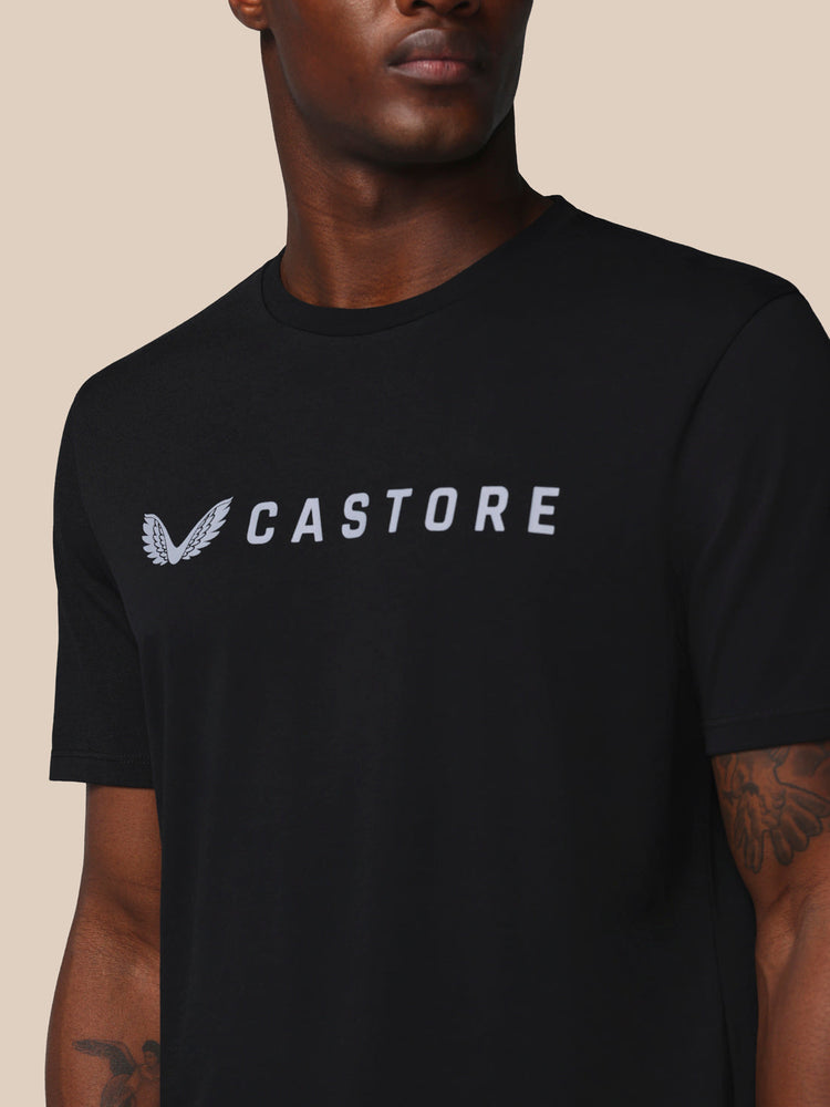 Hombre Adapt Camiseta Gráfica de Manga Corta - Castore Negro