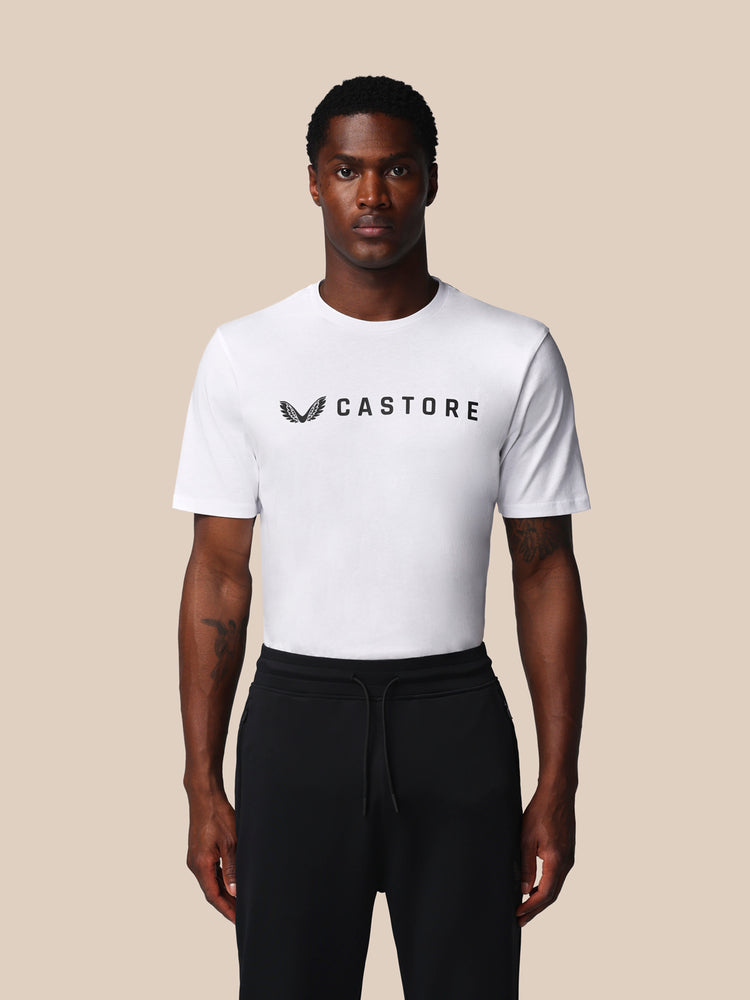 Hombre Adapt Camiseta Gráfica de Manga Corta - Castore Blanco