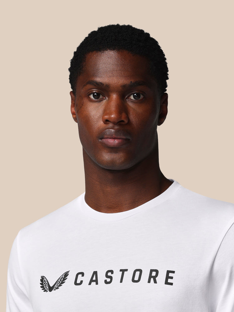 Hombre Adapt Camiseta Gráfica de Manga Corta - Castore Blanco