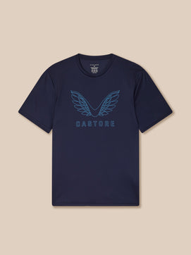 Hombre Adapt Camiseta Gráfica de Manga Corta - Azul Marino