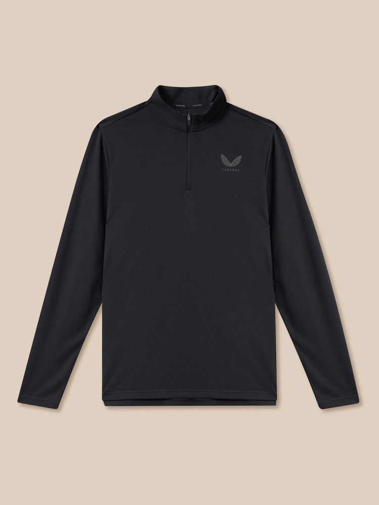 Hombre Adapt Sudadera con Cuarto de Cremallera - Negro