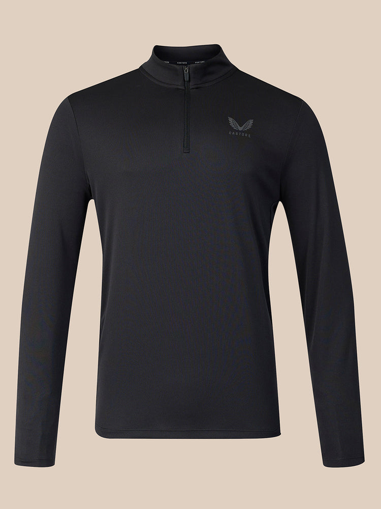 Hombre Adapt Sudadera con Cuarto de Cremallera - Negro
