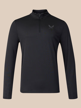 Hombre Adapt Sudadera con Cuarto de Cremallera - Negro