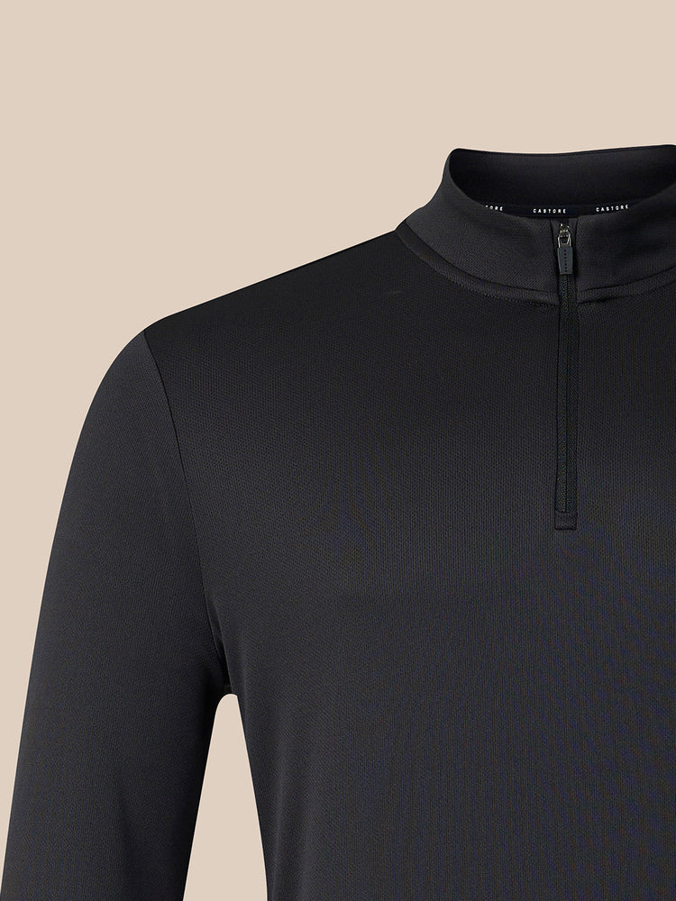Hombre Adapt Sudadera con Cuarto de Cremallera - Negro