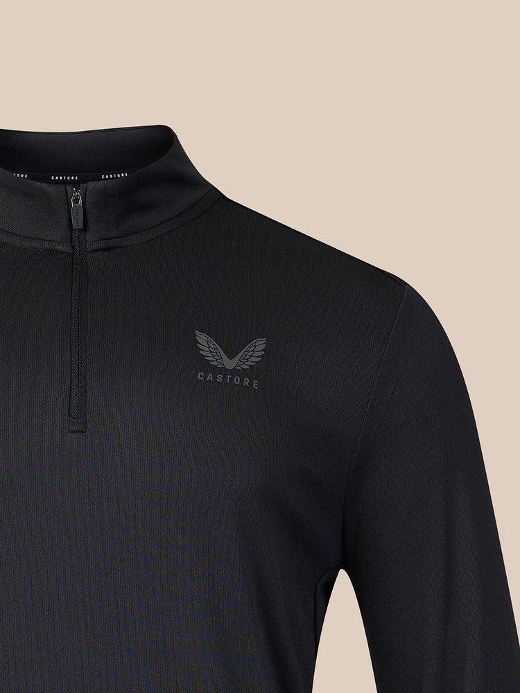 Hombre Adapt Sudadera con Cuarto de Cremallera - Negro
