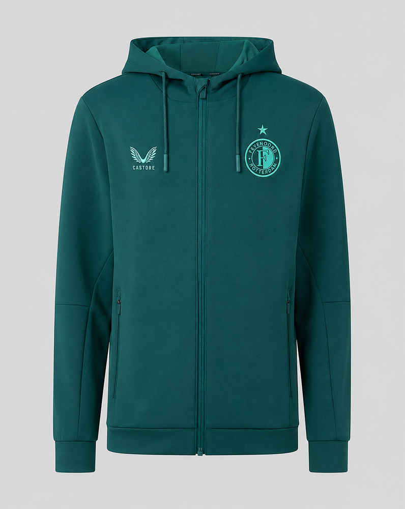 Feyenoord Travel 2026-2027 Sudadera con Capucha - Junior - Verde