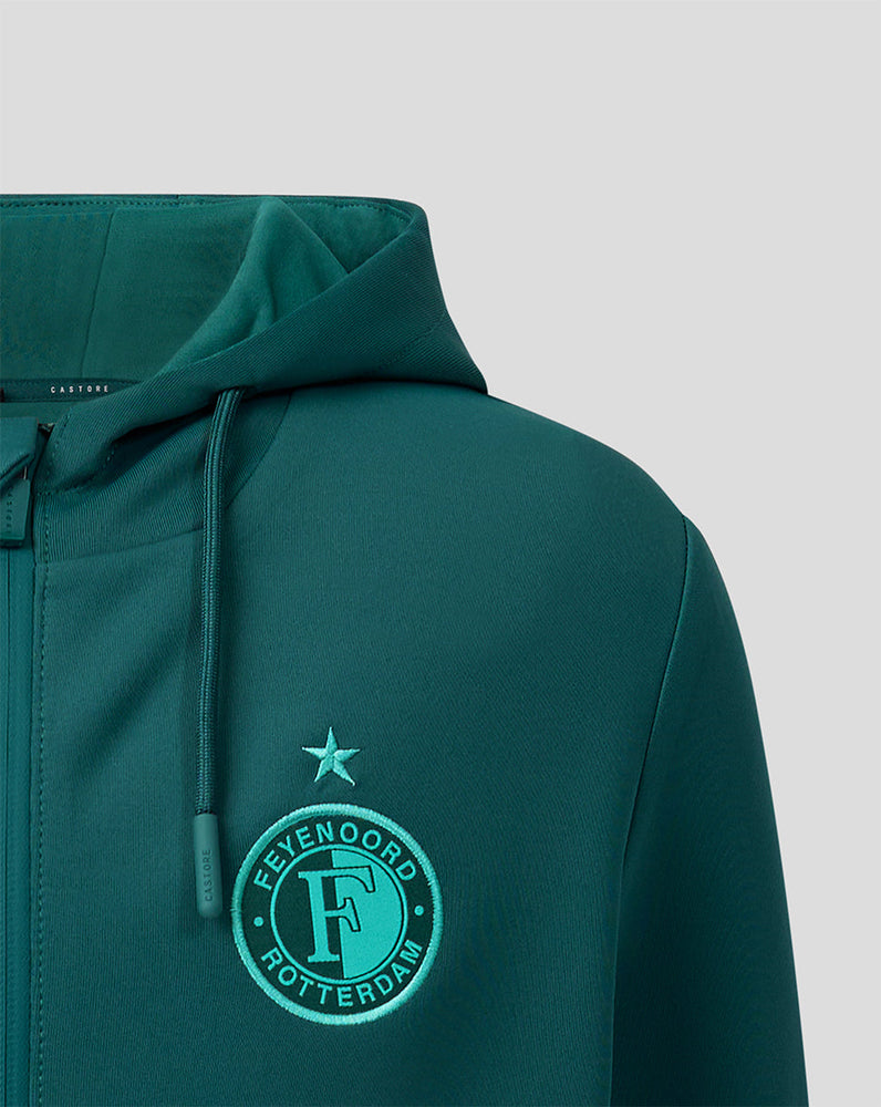 Feyenoord Travel 2026-2027 Sudadera con Capucha - Junior - Verde