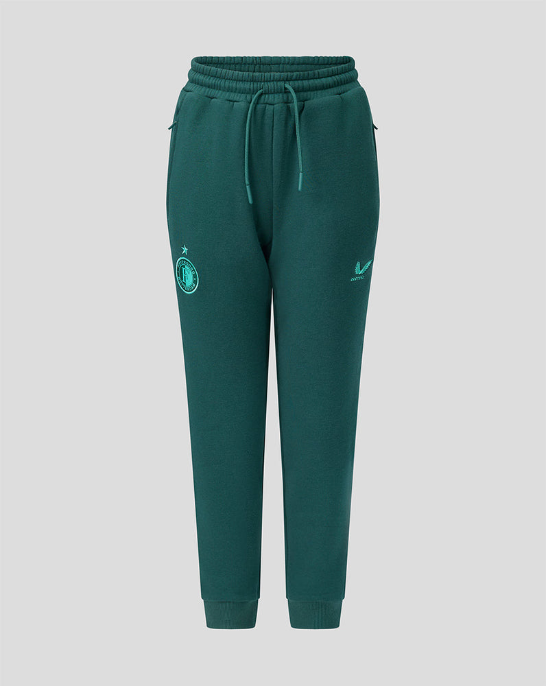 Feyenoord Travel 2026-2027 Joggers - Junior - Verde