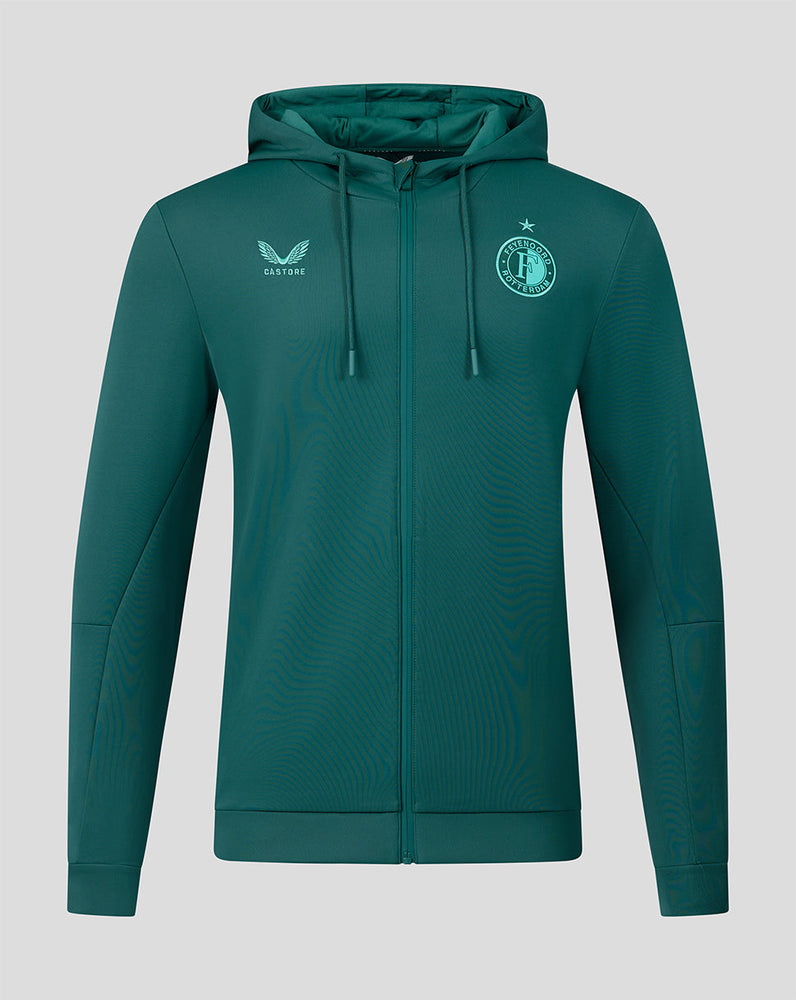 Feyenoord Travel 2026-2027 Sudadera con Capucha - Hombre - Verde