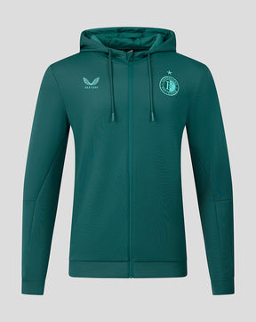 Feyenoord Travel 2026-2027 Sudadera con Capucha - Hombre - Verde
