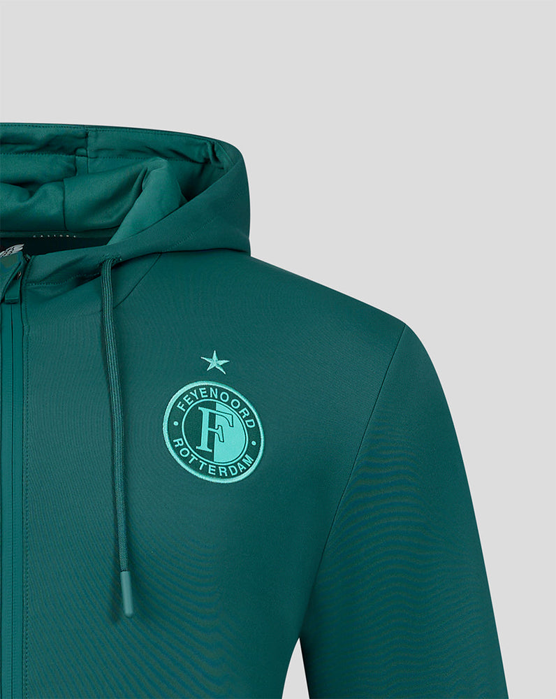 Feyenoord Travel 2026-2027 Sudadera con Capucha - Hombre - Verde