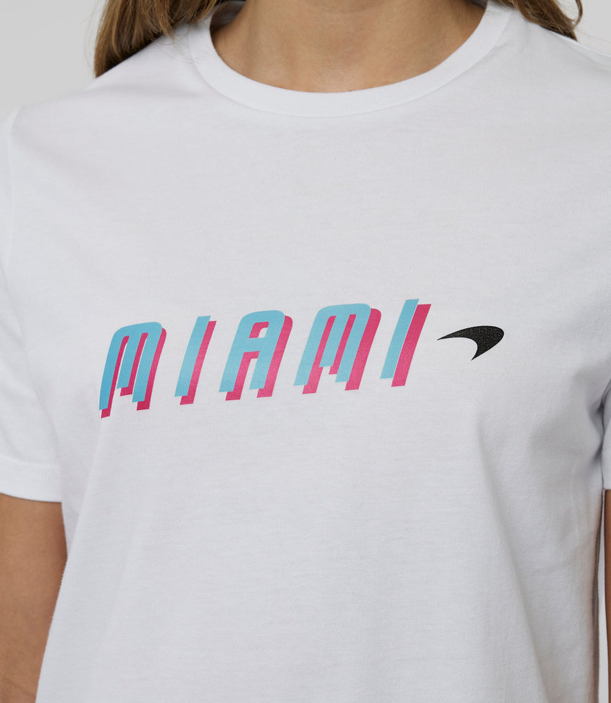 Mujer McLaren Miami Graphic Camiseta - Blanco