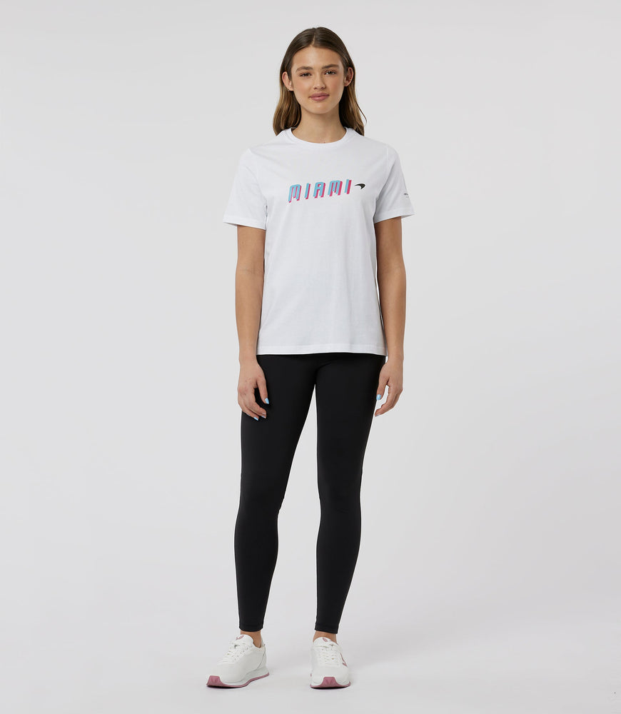 Mujer McLaren Miami Graphic Camiseta - Blanco