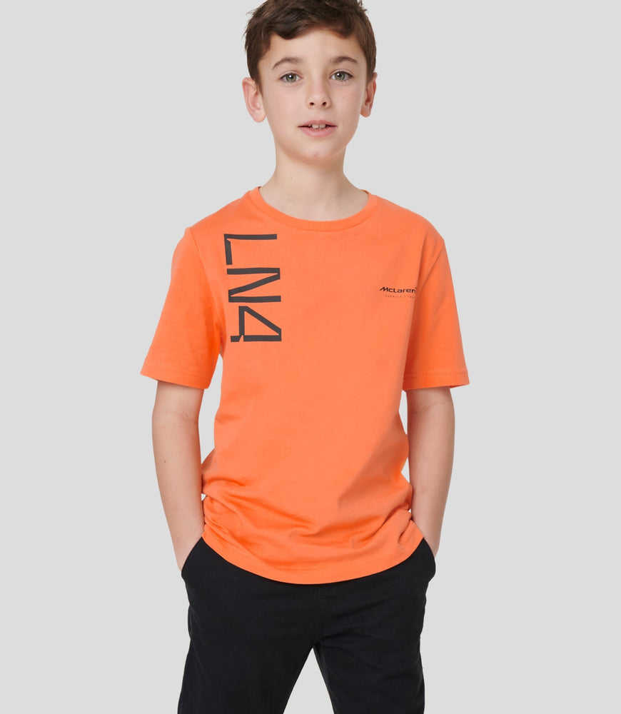 Junior McLaren Lando Norris Core Camiseta- Nectarina