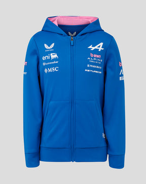 Oficial Junior BWT Alpine Formula One Team Sudadera con Capucha y Cremallera