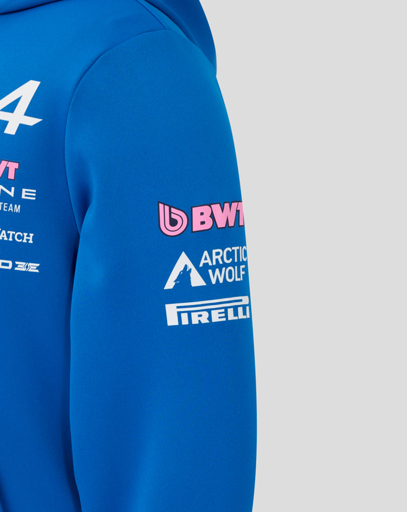 Oficial Junior BWT Alpine Formula One Team Sudadera con Capucha y Cremallera