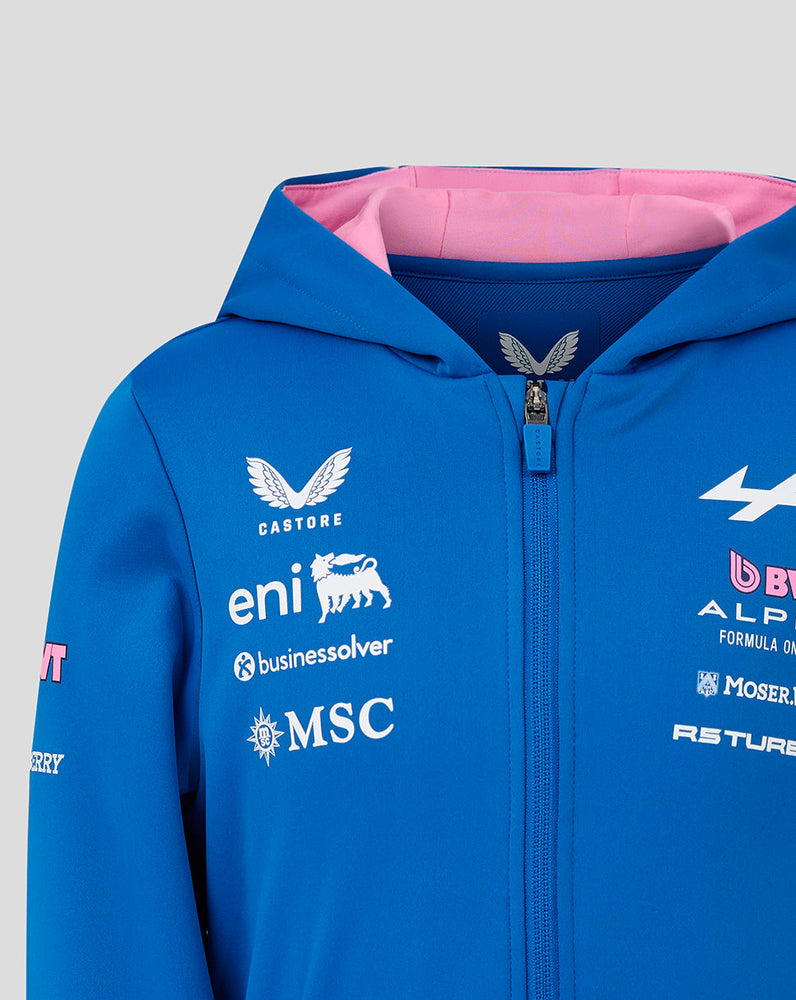 Oficial Junior BWT Alpine Formula One Team Sudadera con Capucha y Cremallera