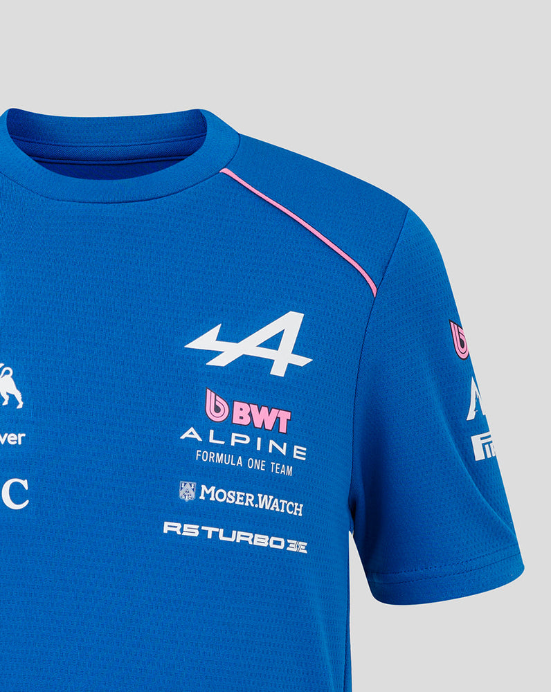 Oficial Junior Personalizada BWT Alpine Formula One Team Set Up Camiseta