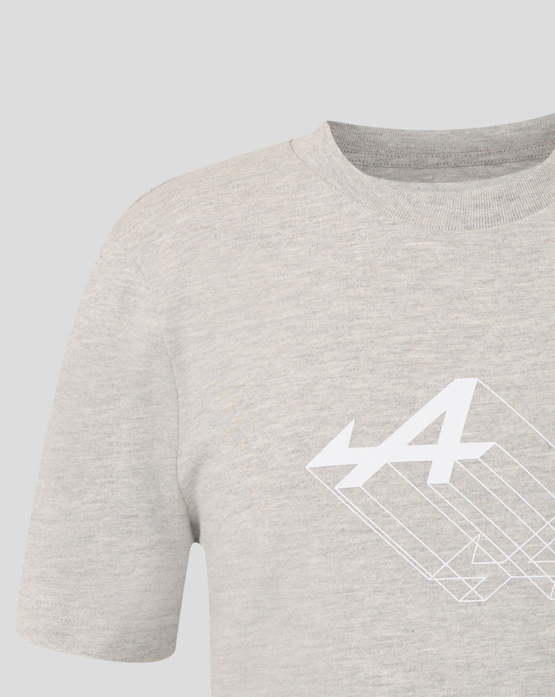 Junior Regular Fit Graphic Camiseta – Grey Marl