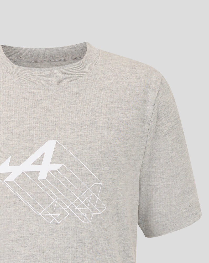 Junior Regular Fit Graphic Camiseta – Grey Marl